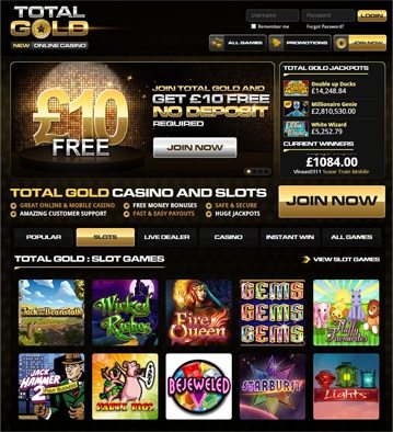 Total Gold Online Casino Games