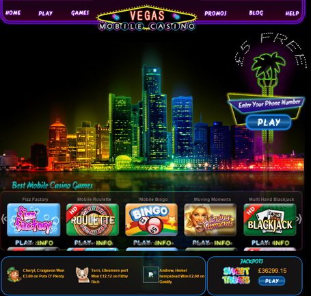 Vegas Phone Deposit Mobile Casino